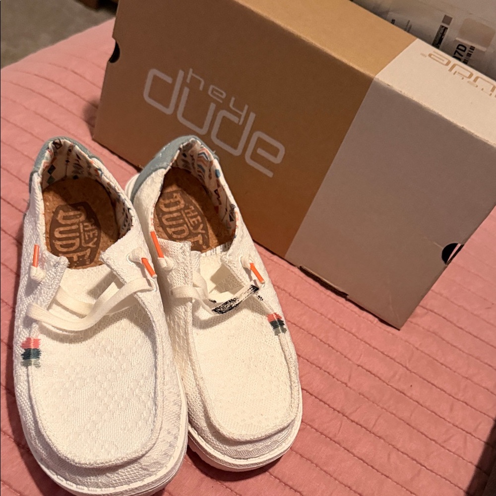 Hey Dude White Sneakers